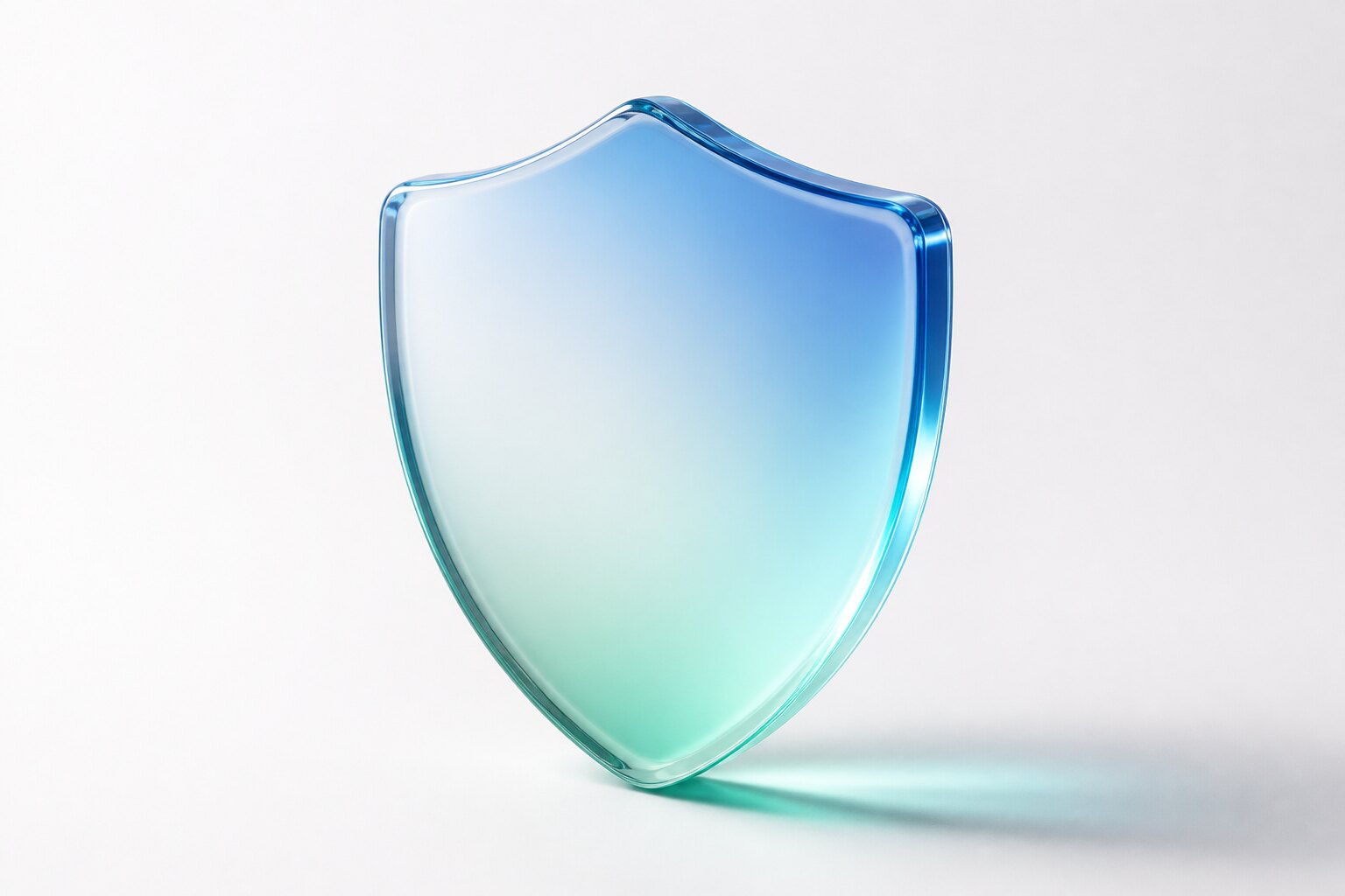 Smooth glass shield form